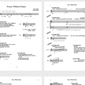 Poems Without Names- full score Poems Without Names- full score